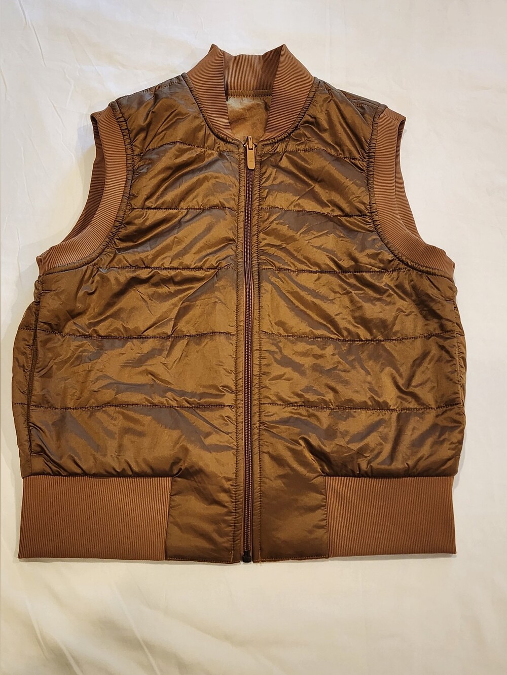 Lululemon Non-Stop Reversible Bomber Vest Bold Beige Size 4